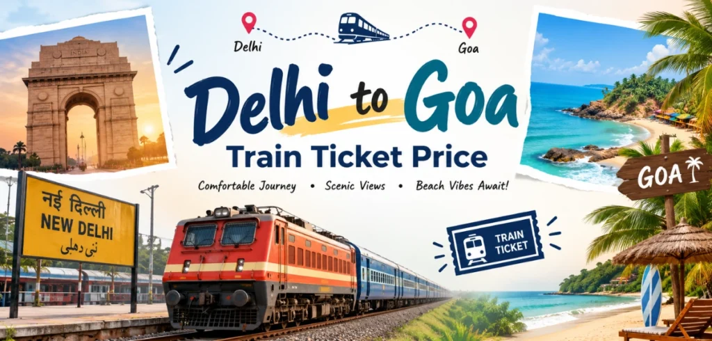 Delhi to Goa train ticket price